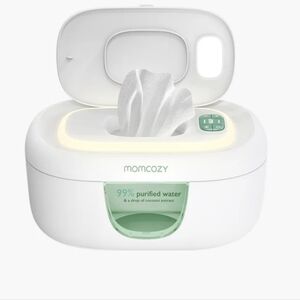 ​Momcozy Baby Wipe Warmer Large Capacity White Green Portable Nursery Must-Have